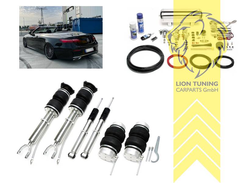 11,5L Tank chrom / ViAir Kompressor chrom, fest, weiss, nicht passend für 4-Matic, nicht passend für Modelle mit EQ Boost, Stahl verzinkt, Eintragungspflichtig / Teilegutachten wird nach Kauf spezifisch ausgestellt